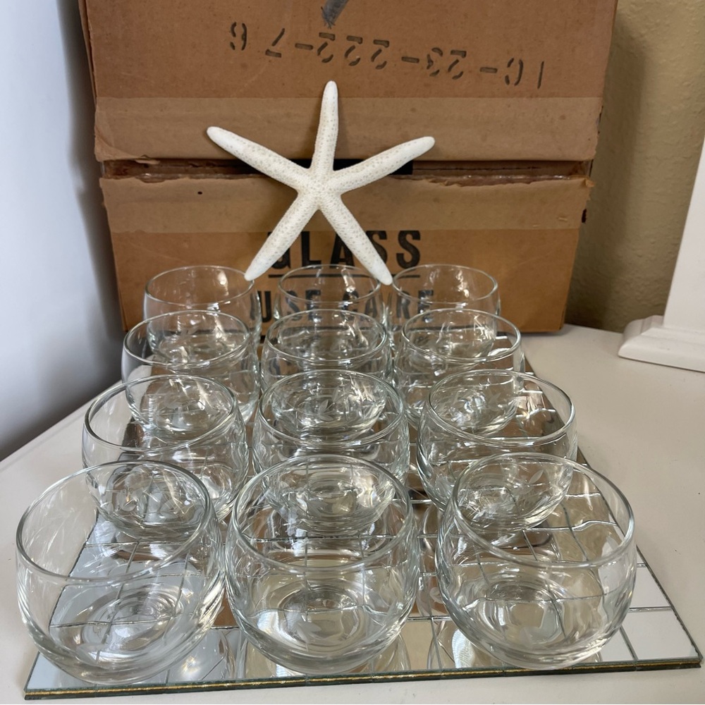 Princess House Roly Poly Cocktail Punch Cups 12 In Box